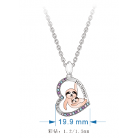 sloth necklace gift for Mother&Daughter