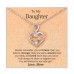 Lanqueen Grandma/Mom/Daughter/Granddaughter Necklace Generations Necklace Mothers Day Gifts for Grandma Birthday Gifts Nana Grandmother Infinity Heart Necklace-ver2.daughter