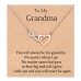 Lanqueen Grandma/Mom/Daughter/Granddaughter Necklace Generations Necklace Mothers Day Gifts for Grandma Birthday Gifts Nana Grandmother Infinity Heart Necklace-new grandma