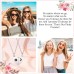 Lanqueen BFF Friendship Necklace for 2 Magnetic Best Friend Necklaces BFF Gifts for 2 Matching Heart Best Friends Forever Pendant Necklaces Set