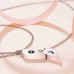 Lanqueen BFF Friendship Necklace for 2 Magnetic Best Friend Necklaces BFF Gifts for 2 Matching Heart Best Friends Forever Pendant Necklaces Set