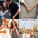 Lanqueen Couples Bracelets for Boyfriend Girlfriend Matching Distance Relationship Friendship Bracelets for 2 Jewelry Gifts for Him and Her Bf Gf Best Friend Women Men Girls Boys-LCA008-B&W Beads