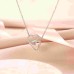 Lanqueen Grandma/Mom/Daughter/Granddaughter Necklace Interlocking Heart Necklace Mothers Day Birthday Gifts-LCA017-DT