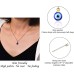 Lanqueen Evil Eye Pendant Necklace Chain Lucky Protection Jewelry Gift for Women Girls Daughter Mother Best Friends-LCA009-EVILEYE Necklace