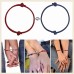 Lanqueen Magnetic Couple Bracelets Mutual Attraction Relationship Matching Adjustable Rope Bracelet Set Vows of Eternal Love Jewelry Gifts for Women Men Boyfriend Girlfriend Him Her Friend-LAN-001-Red&Blue-Magnet