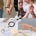 Lanqueen Couples Magnetic Mutual Attraction Bracelets Matte Agate Bracelet Vows of Eternal Love Charms Adjustable Jewelry Gifts Set for Lover Women Men Friend-LCA004-Black&White-Magnet