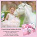 Lanqueen Unicorn Necklace/Hypoallergenic Earrings for Girls Lovely Gifts for Daughter Granddaughter Girls Birthday Party-LCA007-Crown DJS Necklace