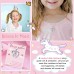 Lanqueen Unicorn Necklace/Hypoallergenic Earrings for Girls Lovely Gifts for Daughter Granddaughter Girls Birthday Party-LCA007-Crown DJS