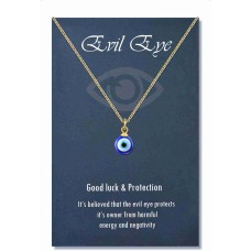 Lanqueen Evil Eye Pendant Necklace Chain Lucky Protection Jewelry Gift for Women Girls Daughter Mother Best Friends-LCA009-EVILEYE Necklace-Gold