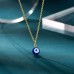 Lanqueen Evil Eye Pendant Necklace Chain Lucky Protection Jewelry Gift for Women Girls Daughter Mother Best Friends-LCA009-EVILEYE Necklace-Gold