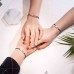 Lanqueen 2/3Pcs Best Friend Bracelets Friendship Bff Matching Distance Heart Bracelet for Women Teen Girls-LCA010-Heart BFF-3