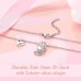 Lanqueen Unicorn Necklace for Girls Crystal Pendant Necklaces Unicorn Jewelry for Teens Girls Daughter Granddaughter Birthday Party Gift-LCA011-DJS A Neck