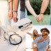 Lanqueen I Love You Magnetic Couples Bracelets Matching Attraction Couple Relationship Bracelet Jewelry Gifts for Women Men Boyfriend Girlfriend Him Her Best Friend BFF-LCA013-ILY B&W Magnet