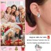 Lanqueen silver Unicorn Hypoallergenic Earrings Christmas Birthday Party Jewelry Gift for Girls Women-LCA020-A