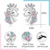 Lanqueen silver Unicorn Hypoallergenic Earrings Christmas Birthday Party Jewelry Gift for Girls Women-LCA020-A