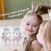 Lanqueen silver Unicorn Hypoallergenic Earrings Christmas Birthday Party Jewelry Gift for Girls Women-LCA020-B