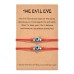 Lanqueen Evil Eye Bracelets Handmade Good Luck Protection Wish Bracelet for Girls Boys Women Mens-evil eye-1-R-1