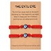 Lanqueen Big Evil Eye Bracelet Handmade Lucky Protection Bracelets Adjustable Wish Friendship Jewelry for Mens Women Boys-evil eye-2-1