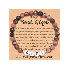 Lanqueen Gigi Gifts, Gigi Gifts for Grandma from Granddaughter Grandson Best Grandma Bracelet Gifts Christmas Birthday - B0BLVR8MMH