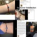 Lanqueen Handmade Evil Eye Bracelet 7 Knot Good Luck Red String Kabbalah Protection Bracelets Adjustable Jewelry Gifts for Women Men Boys Girls Family Friend Mother's Day Gift Idea-LCA002-2Both