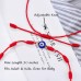 Lanqueen Handmade Evil Eye Bracelet 7 Knot Good Luck Red String Kabbalah Protection Bracelets Adjustable Jewelry Gifts for Women Men Boys Girls Family Friend Mother's Day Gift Idea-