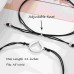 Lanqueen Mother Daughter Matching Bracelets Set for 2/3 Cutout Heart Wish Bracelets Mothers Day Jewelry Gifts for Mom and Me Graduation Gifts for Daughter-LCA003-Bonus Mom