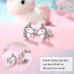 Lanqueen Unicorn Necklace/Hypoallergenic Earrings for Girls Lovely Gifts for Daughter Granddaughter Girls Birthday Party-LCA007-DJS Earring-Pink