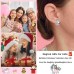 Lanqueen silver Unicorn Hypoallergenic Earrings Christmas Birthday Party Jewelry Gift for Girls Women-LCA020-C