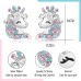 Lanqueen silver Unicorn Hypoallergenic Earrings Christmas Birthday Party Jewelry Gift for Girls Women-LCA020-C