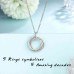 Lanqueen 30th 40th 50th 60th Birthday Gifts for Women, Silver Happy Birthday Jewelry Gift for Her Friend Daughter Sister Girlfriend Family-LCA026-50th