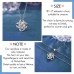 Lanqueen Gifts to My Girlfriend/Wife, Soulmate Necklace for Women, Silver Cubic Zirconia Love Knot Pendant Necklace for Wedding Anniversary Birthday Gifts-LCA028-Soulmate-A