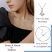 Lanqueen Gifts to My Girlfriend/Wife, Soulmate Necklace for Women, Silver Cubic Zirconia Love Knot Pendant Necklace for Wedding Anniversary Birthday Gifts-LCA028-Soulmate-B