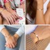 Lanqueen Sister Gifts from Sister Matching Sisters Bracelets Best Friends Friendship Heart Distance Bracelet Birthday Gifts for 2 Little Younger Sister Girls Women-LCA031-SISTER-2