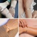 Lanqueen Sister Gifts from Sister, 3 Sisters Bracelets Matching Heart Best Friends Friendship Distance Bracelets Sister Birthday Gifts for 3 Big Middle Little Younger Sister Girls Women-LCA031-SISTER-3