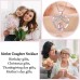 Lanqueen Mother Daughter Necklace Mother Daughter Gift from Mom, Infinity Heart Pendant Necklace Jewelry Birthday Christmas Mothers Day Gifts for Daughter Mom Teen Girls Women-LCA033-MOM