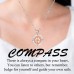 Lanqueen Graduation Gifts for Her 2022 Rotate Compass Necklace for Women Girls, Sobriety Gifts for Students Granddaughter Daughter Best Friends Coworker Classmate-LCA036-Compass Necklace