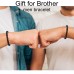 Lanqueen Gifts for Brother, Brother Gifts from Sister, Brother Bracelet, Birthday Gifts for Brother Adult Brother Christmas New Year's Day Encouragement Inspiration Graduation Gift from Sister Brother---LCA049-Brother