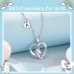 Lanqueen Silver Unicorn Necklace for Women Girls A Initial Necklaces Heart Pendant Christmas Birthday Party Valentines Day Jewelry Gifts for Teens Daughter Granddaughter Niece Sister---LCA050-A