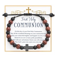 Lanqueen First Communion Gifts,1st Communion Gifts First Communion Bracelet Favors Catholic 1st Holy Communion Gifts Easter Gifts---LCA051-SC NANHAI