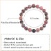 Lanqueen Breast Cancer Gifts Bracelets for Women Breast Cancer Accessories Inspirational Bracelets for Women Girls Natural Stone Beaded Motivational Encouragement Inspirational Gifts for Women Girls Best Friend Sister---LCA052-01