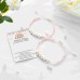 First Day of School Bracelets for Mom and Daughter Back to School Gift Bracelet Mommy and Me Mother Daughter Bracelets for 2 T023-letter