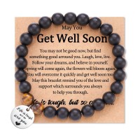 Get Well Soon Gifts for Men After Surgery Inspirational Bracelet Gifts for Men Feel Better Gifts for Men Cheer up Gifts for Him T024-circle