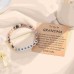 Grandma Gifts, Gifts for Grandma Natural Stone Bracelet Great Grandma Birthday Gifts Grandma Grandmother Jewelery Gift Christmas Mothers Day Valentines Day Thanksgiving Day T026-Grandma Bracelet