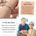 Lanqueen Gifts for Mom, Mom Gifts from Daughters Mom Bracelets for Women Mom Birthday Gifts New Mom Gifts for Women Present for Mom Christmas Mothers Day Valentines Day T026-Mom Bracelet