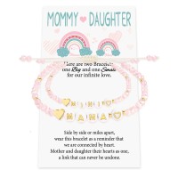 Mother Daughter Bracelets Gift Daughter Gift from Mom Mommy and Me Mom and Daughter Bracelets Mother Daughter Jewelry Back to School Bracelet Mommy and Me First Day of School Bracelet T023-mommy daughter