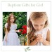 Baptism Christening Gifts for Girl Baptism Bracelet First Communion Gifts for Girls Baptismal Gifts Angel Bracelet for Girls Goddaughter Gifts (Angel.) LQT021-angel