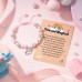 Unicorn Gifts for Girls Age 6-8, Birthday Gifts for Girls, Little Girls Jewelry Unicorn Gifts for Girls Initial Bracelet for Unicorn Lover Daughter Nice Granddaughter T029-A