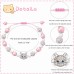 Cat Gifts for Cat Lovers, Cat Gifts for Girls Kitty Cat Bracelet Jewelry for Girls Little Girls Jewelry Birthday Christmas Gifts for Daughter Granddaughter  T032-cat bracelet-A