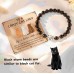 Cat Gifts for Cat Lovers Black Cat Gifts Crazy Cat Lady Gifts Cat Bracelet Cat Lover Gifts for Women Cat Mom Gifts Birthday Christmas Gifts 	 T034-black cat