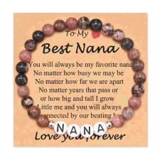 Lanqueen Nana Gifts, Gifts for Nana Bracelets Nanny Gifts Christmas Birthday Nana Bracelets for Women 	 T201-Nana